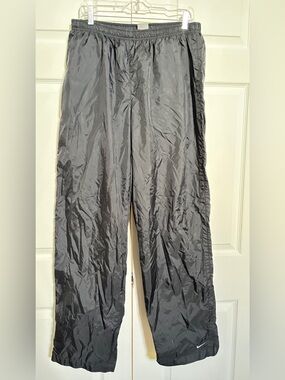 Nike Vintage Black Lined Windbreaker Track Pants Men’s XL Nylon Y2K